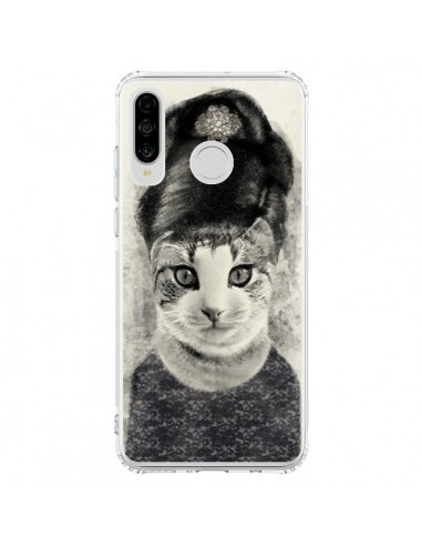 Coque Huawei P30 Lite Audrey Cat Chat - Tipsy Eyes