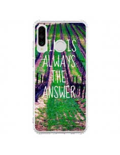 Coque Huawei P30 Lite Wine is always the answer Vin -...