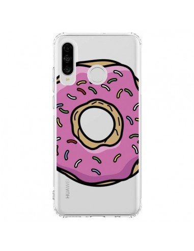 Coque Huawei P30 Lite Donuts Rose Transparente - Yohan B.