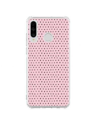 Coque Huawei P30 Lite Artsy Dots Pink - Ninola Design
