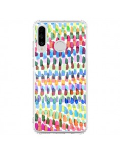 Coque Huawei P30 Lite Artsy Strokes Stripes Colorful -...