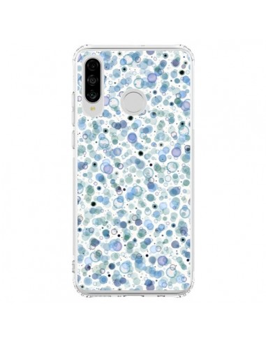 Coque Huawei P30 Lite Cosmic Bubbles Blue - Ninola Design