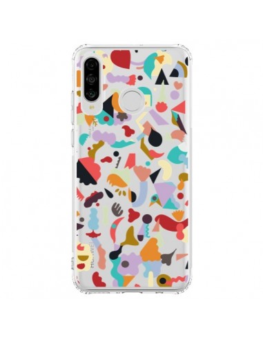 Coque Huawei P30 Lite Dreamy Animal Shapes White - Ninola Design