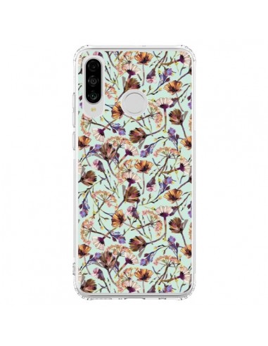 Coque Huawei P30 Lite Dry Blue Flowers - Ninola Design