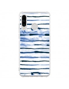 Coque Huawei P30 Lite Electric Lines White - Ninola Design