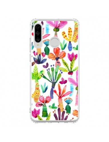 Coque Huawei P30 Lite Overlapped Watercolor Dots - Ninola Design