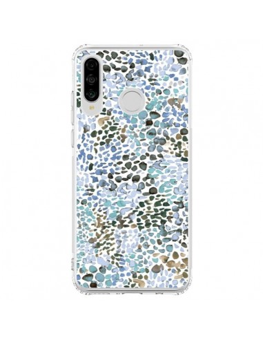 Coque Huawei P30 Lite Smoky Marble Watercolor Pink - Ninola Design