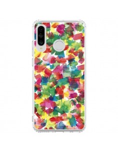 Coque Huawei P30 Lite Speckled Watercolor Blue - Ninola...