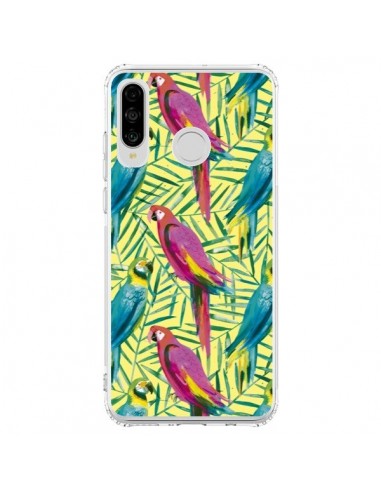 Coque Huawei P30 Lite Tropical Monstera Leaves Multicolored - Ninola Design