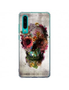 Coque Huawei P30 Skull Flower Tête de Mort - Ali Gulec
