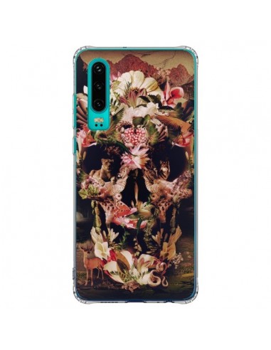 Coque Huawei P30 Jungle Skull Tête de Mort - Ali Gulec