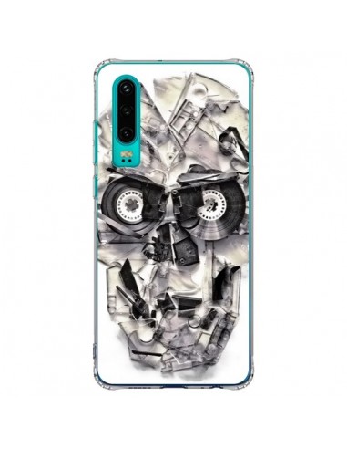 Coque Huawei P30 Tape Skull K7 Tête de Mort - Ali Gulec