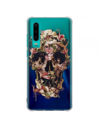 Coque Huawei P30 Jungle Skull Tête de Mort Transparente - Ali Gulec