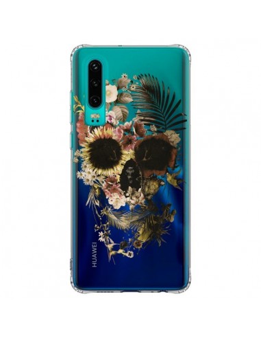 Coque Huawei P30 Garden Skull Tête de Mort Transparente - Ali Gulec