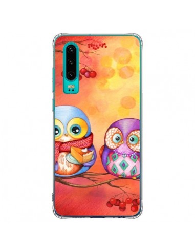 Coque Huawei P30 Chouette Arbre - Annya Kai