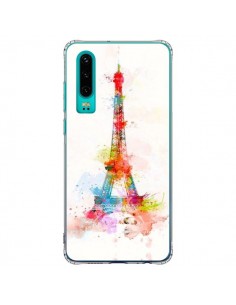 Coque Huawei P30 Paris Tour Eiffel Muticolore - Asano...