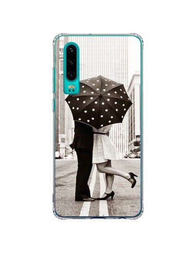 Coque Huawei P30 Secret under Umbrella Amour Couple Love - Asano Yamazaki