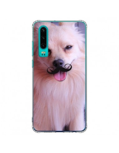 Coque Huawei P30 Clyde Chien Movember Moustache - Bertrand Carriere