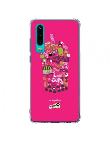 Coque Huawei P30 Bubble Fever Original Flavour Rose - Bubble Fever