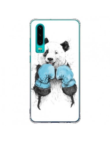 Coque Huawei P30 Winner Panda Boxeur - Balazs Solti