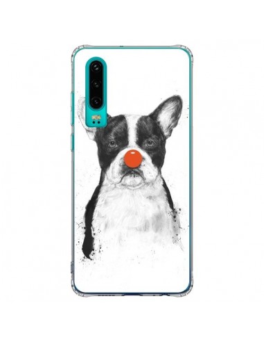 Coque Huawei P30 Clown Bulldog Chien Dog - Balazs Solti