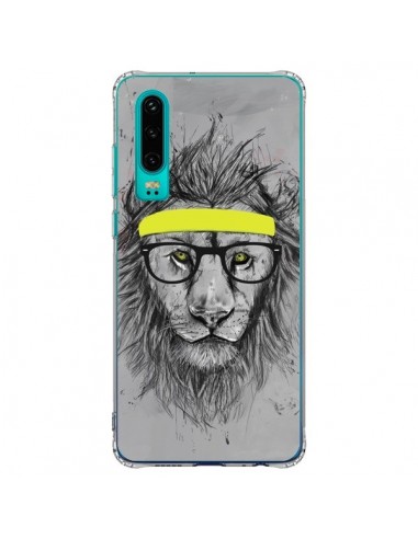 Coque Huawei P30 Hipster Lion - Balazs Solti