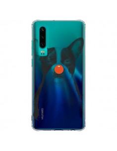Coque Huawei P30 Clown Bulldog Dog Chien Transparente -...