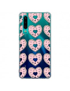 Coque Huawei P30 Donuts Heart Coeur Rose Pink...
