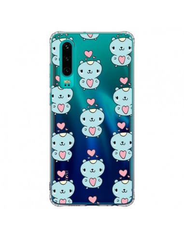 Coque Huawei P30 Hamster Love Amour Transparente - Claudia Ramos