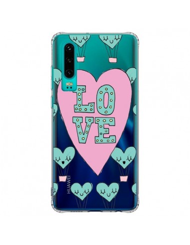 Coque Huawei P30 Love Nuage Montgolfier Transparente - Claudia Ramos