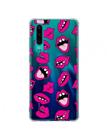 Coque Huawei P30 Lèvres Lips Bouche Kiss Transparente - Claudia Ramos