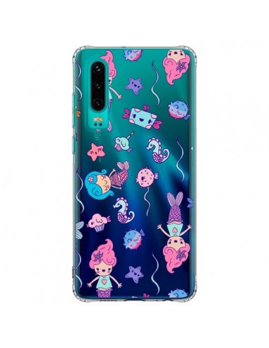 Coque Huawei P30 Mermaid Petite Sirene Ocean Transparente - Claudia Ramos