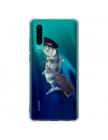 Coque Huawei P30 Pilot Fish Poisson Pilote Transparente - Eric Fan