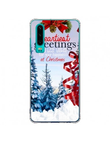 Coque Huawei P30 Voeux Joyeux Noël - Eleaxart