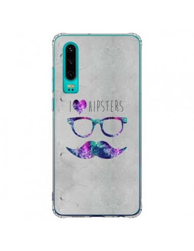 Coque Huawei P30 I Love Hipsters - Eleaxart