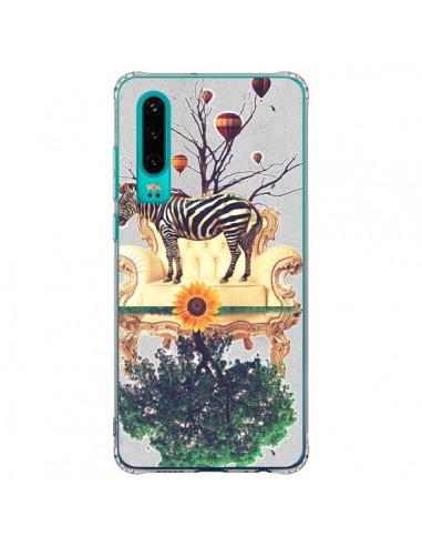 Coque Huawei P30 Zebre The World - Eleaxart