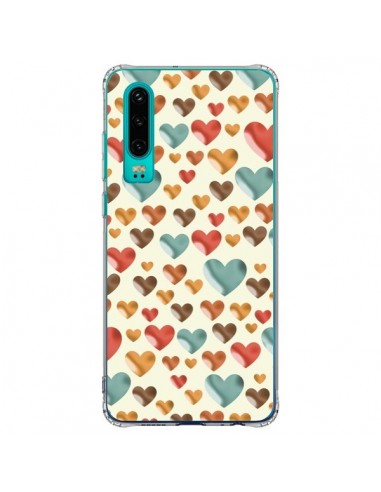 Coque Huawei P30 Coeurs Color_s - Eleaxart