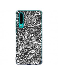 Coque Huawei P30 Azteque Noir et Blanc - Eleaxart