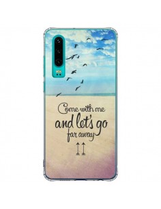 Coque Huawei P30 Let's Go Far Away Beach Plage - Eleaxart