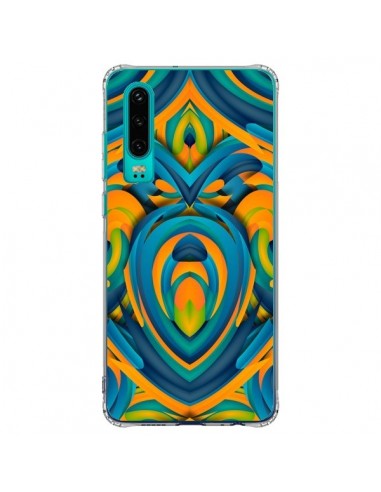 Coque Huawei P30 Cross Heart Azteque Coeur - Eleaxart