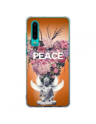 Coque Huawei P30 Peace Fleurs Buddha - Eleaxart