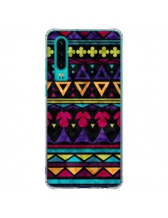 Coque Huawei P30 Triangles Pattern Azteque - Eleaxart