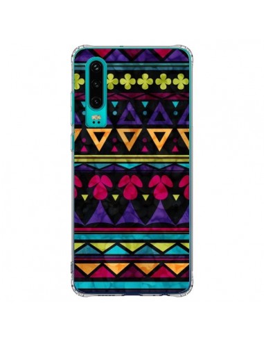 Coque Huawei P30 Triangles Pattern Azteque - Eleaxart