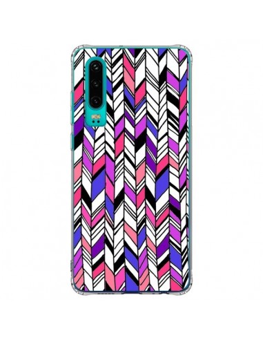 Coque Huawei P30 Graphic Azteque Rose Violet -  Léa Clément