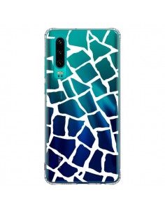 Coque Huawei P30 Girafe Mosaïque Blanc Transparente -...