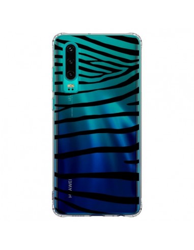 Coque Huawei P30 Zebre Zebra Noir Transparente - Project M