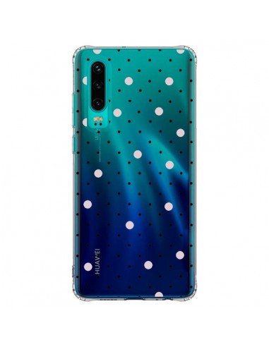 Coque Huawei P30 Point Rose Pin Point Transparente - Project M