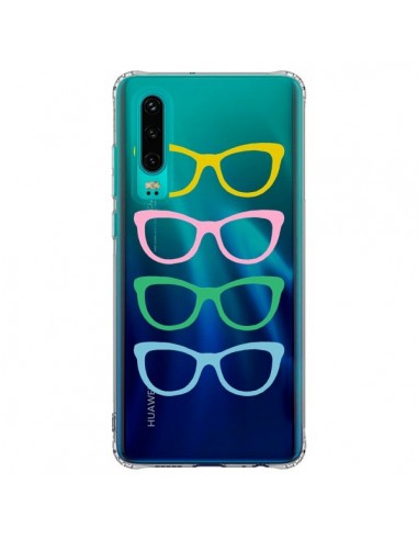 Coque Huawei P30 Sunglasses Lunettes Soleil Couleur Transparente - Project M