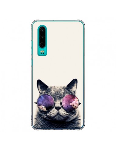 Coque Huawei P30 Chat à lunettes - Gusto NYC