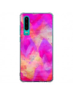Coque Huawei P30 Coeur Tribal Rose - Ebi Emporium